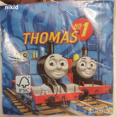 10 бр салфетки Томас Thomas влакчето влак парти