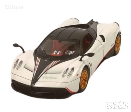 Метална количка Pagani с пушек, звук и светлина, снимка 4 - Коли, камиони, мотори, писти - 52752019