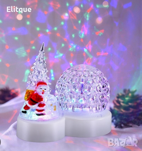 Коледна LED лампа с декоративни орнаменти