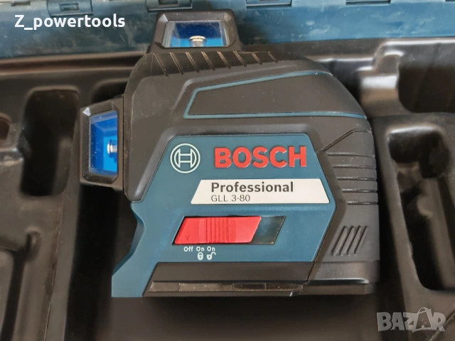 Линеен лазерен нивелир Bosch GLL 3-80 Professional - 360° (3 линии)