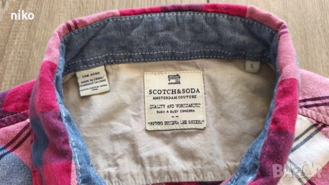 мъжка риза Scotch & Soda, размер L, снимка 3 - Ризи - 54115549