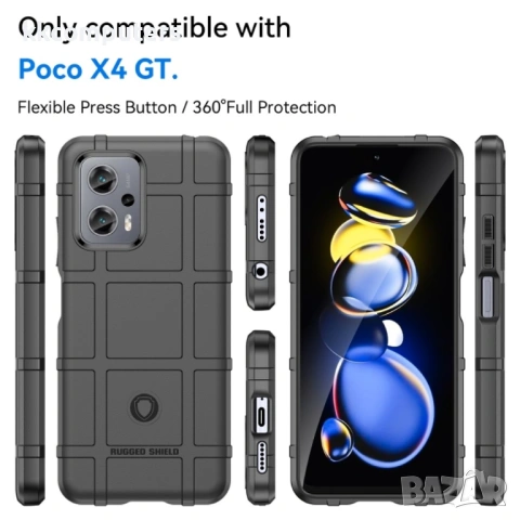 Xiaomi Poco X4 GT Coverage TPU Удароустойчив Калъф и Протектор, снимка 6 - Калъфи, кейсове - 53187183