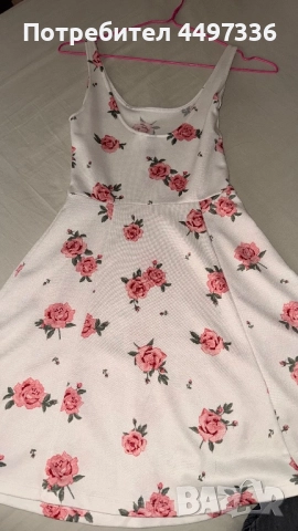 Рокля с цветя- H&M, снимка 2 - Рокли - 52660294