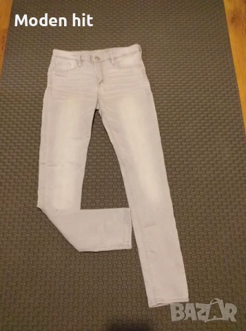 Нови H&M Skinny Fit за момиче - светло сиви дънки размер 152 см./11-12 г.