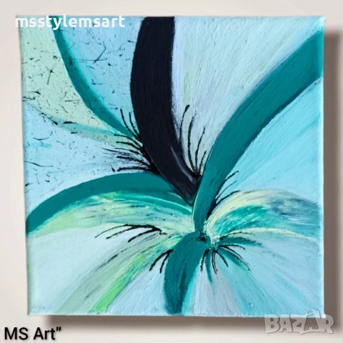 Ледено цвете 2" Абстрактна картина