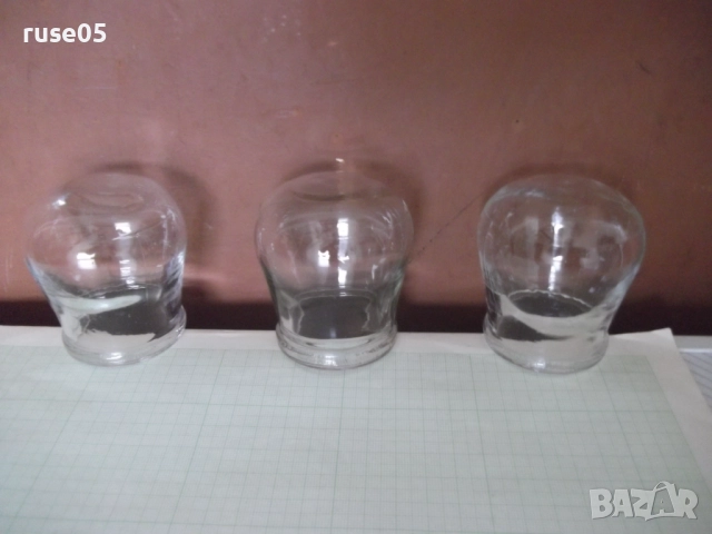 Лот от 3 бр. стъклени вендузи, снимка 3 - Други стоки за дома - 52107918