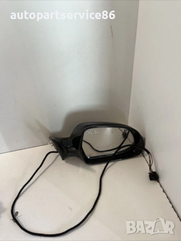 Странично огледало предна дясна врата черно за Skoda Octavia (2009)