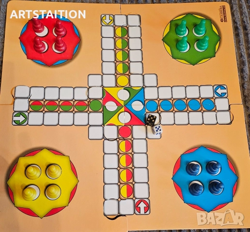 Занимателна детска игра Не се сърди човече и Дама, колекц. занимателни игри 10 /1,карти за игра, снимка 3 - Колекции - 33928624