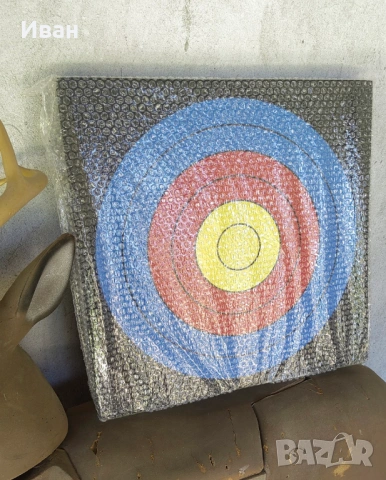 Квадратна мишена за стрелба с лък 40х40х8 см