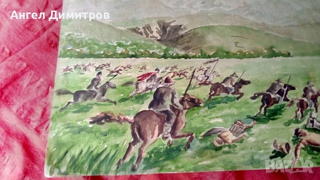 Ангел Ботев картина акварел , снимка 6 - Картини - 39021938