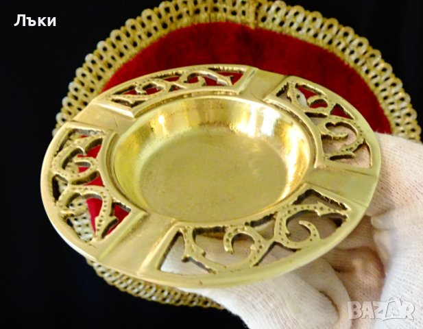 Старинен руски бронзов пепелник,маркиран. , снимка 3 - Антикварни и старинни предмети - 40778641