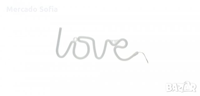 Светещ LED неонов осветител LOVE с USB , снимка 4 - Лед осветление - 34459393