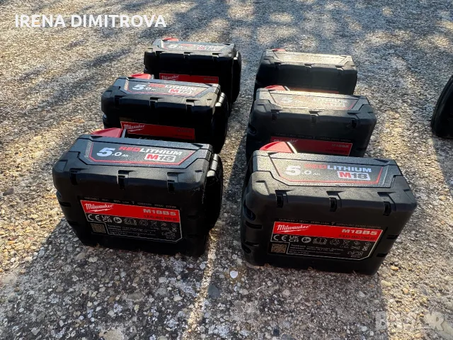 Milwaukee 5ah батерии, снимка 2 - Винтоверти - 56071259