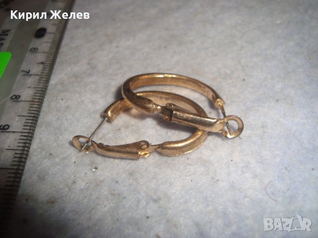 КРАСИВИ ПОЗЛАТЕНИ СТАРИ АРТ ДЕКО СТИЛ ОБЕЦИ 76521, снимка 4 - Обеци - 36629378