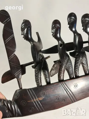 стара африканска дърворезба от абанос  20/3, снимка 8 - Колекции - 47854440