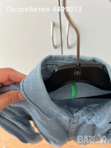 Риза United Colors of Benetton Размер  M (S), снимка 5 - Ризи - 50615921