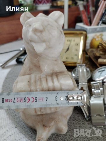 Мраморна фигура на мечка , снимка 4 - Декорация за дома - 40737731