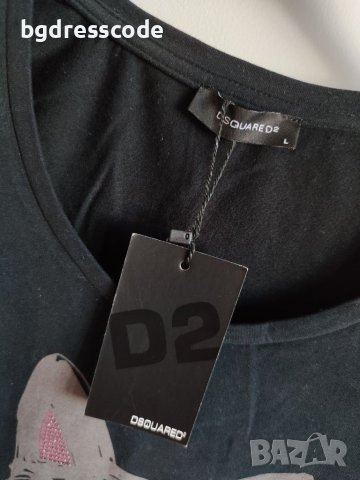 Dsq сива  тениска , снимка 2 - Тениски - 37666478