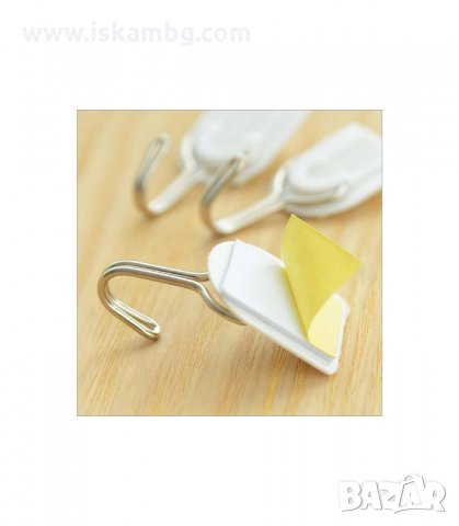 СЕТ ОТ 6 САМОЗАЛЕПЯЩИ СЕ МАЛКИ ЗАКАЧАЛКИ ЗА ЛЕКИ КУХНЕНСКИ АКСЕСОАРИ - код 1772, снимка 8 - Други стоки за дома - 33981733