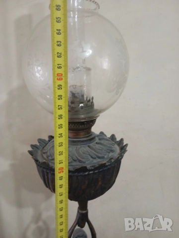 Стара газова ( газена ) лампа, снимка 5 - Антикварни и старинни предмети - 52374594