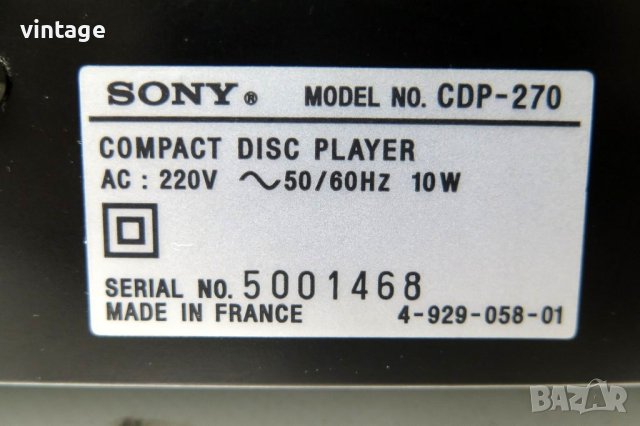 Sony CDP-270_68, снимка 7 - Други - 44225184