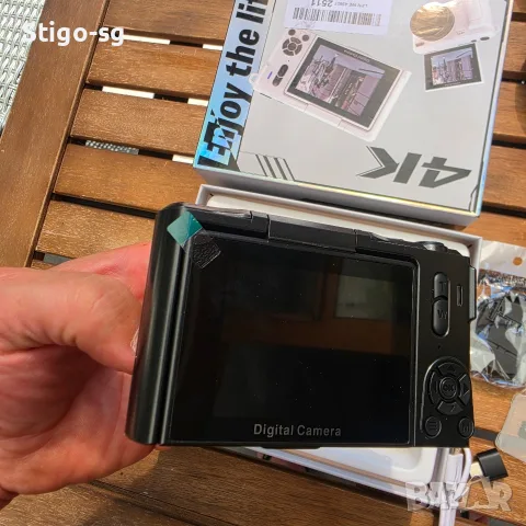 ЧИСТО НОВ 4K Дигитален Фотоапарат – Пълен Комплект (Карта 32GB + Четец + Аксесоари) , снимка 7 - Камери - 56161748