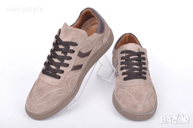 НОВО! Спортни дамски кецове от естествен велур - Два цвята, снимка 3 - Маратонки - 51719553