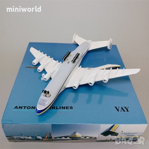АН 225 Mriya самолет - мащаб 1:400 на Plane Diecast Aircraft моделът е нов в кутия, снимка 10 - Колекции - 44415722