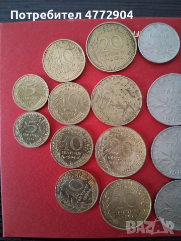 лот монети Франция, снимка 2 - Нумизматика и бонистика - 54316234