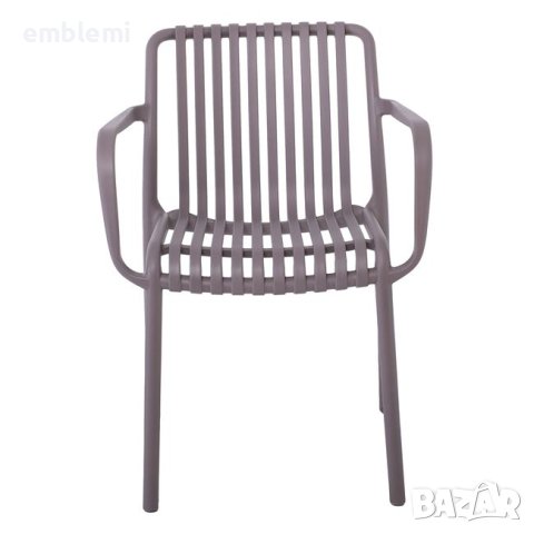 Стол трапезен градински Moda Arm Кафяв, снимка 5 - Столове - 44294923
