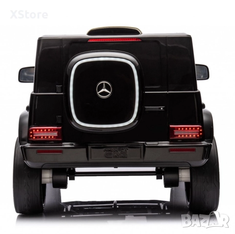 Акумулаторен джип Mercedes EQG Electric G-Class 12V с отварящи се врати меки гуми 4x4 /Черен, бял, снимка 8 - Детски велосипеди, триколки и коли - 51993104