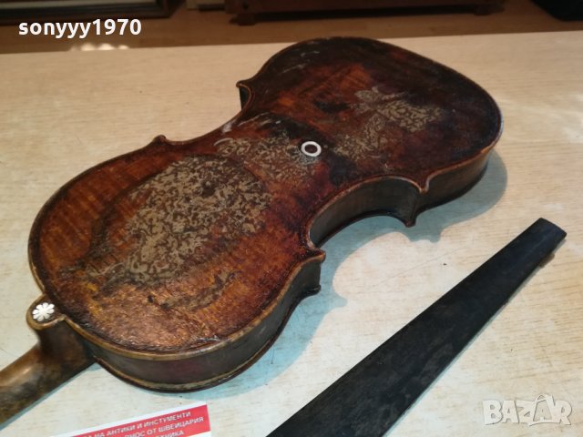 ПОРЪЧАНА-АНТИКА-старинна цигулка от англия 2509211635, снимка 5 - Антикварни и старинни предмети - 34250393