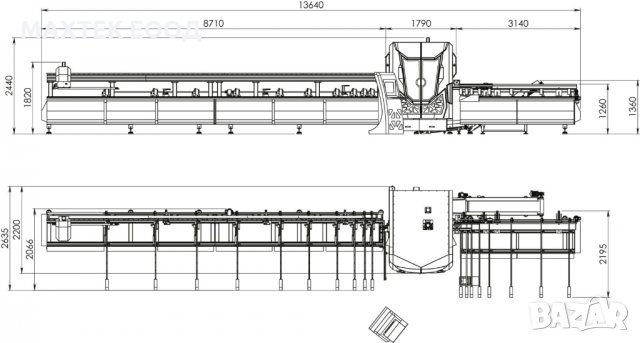 Център за обработка и рязане на ПВЦ профили OZGENC TURBOCUT 500, снимка 3 - Циркуляри - 30491688