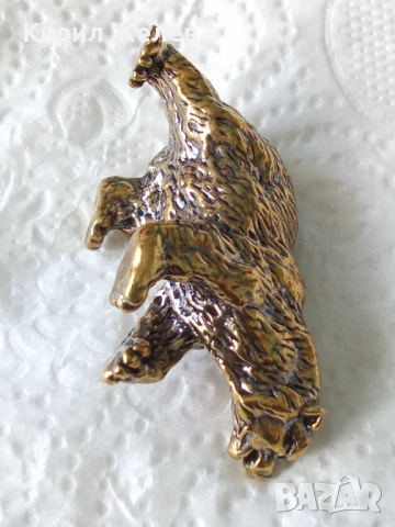 Бронзова фигурка на 🐻 мечка 45442, снимка 3 - Колекции - 54172929