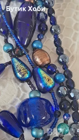 Уникален  авторски гердан ,,Лампворк,,, снимка 5 - Антикварни и старинни предмети - 50077176