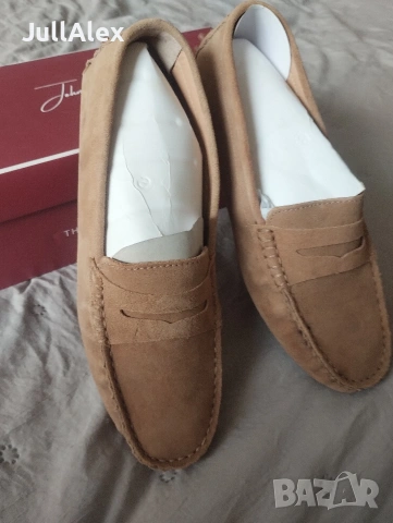 Велурени дамски мокасини John Scoth, снимка 7 - Маратонки - 54182016