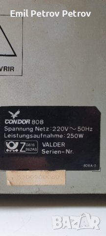 Промо!!!  🌟🌟Condor V808+ CD Condor 2х90W 8om  Немски стерео усилвател , снимка 4 - Ресийвъри, усилватели, смесителни пултове - 42570832