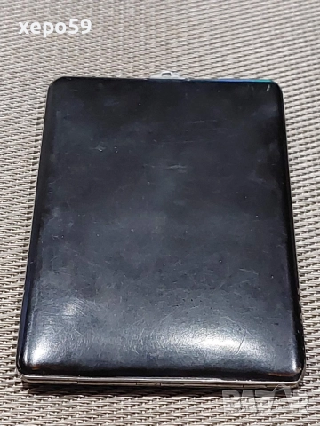 Френска сребърна кутия(табакера) за цигари-арт деко с емайл/техника лак и яйчена черупка/, снимка 12 - Антикварни и старинни предмети - 52579098