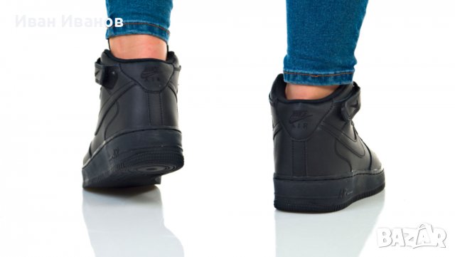 оригинални  кецове  (маратонки ) NIKE AIR FORCE 1 MID (GS)  номер 38-38,5, снимка 5 - Кецове - 38429752