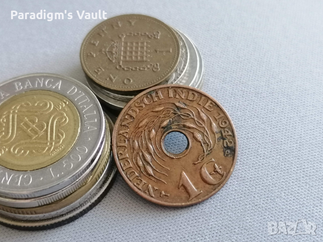 Монета - Холандска Индия - 1 цент | 1942г., снимка 1 - Нумизматика и бонистика - 44810746