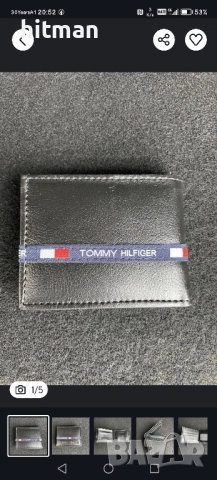 Портфейл на Tommy Hilfiger 10лв, снимка 2 - Портфейли, портмонета - 52618267