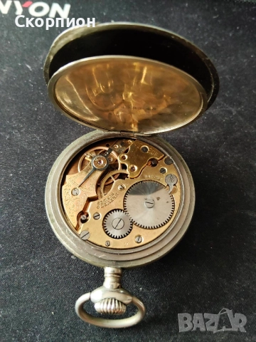 Френски джобен часовник с посребрени капаци - BREVET DEPOSE , снимка 7 - Джобни - 50501131