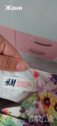 Памучна рокличка на Н&М, снимка 3 - Детски рокли и поли - 51535687