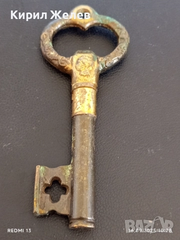 Винтидж тирбушон бронзов ключ красиво орнаментиран рядък за КОЛЕКЦИОНЕРИ 51051, снимка 2 - Други ценни предмети - 51729473
