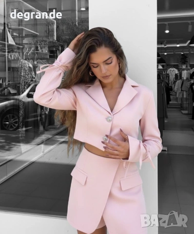  ♣️ Стилен Дамски Сет Пола Панталон и Сако , снимка 5 - Комплекти - 53882509