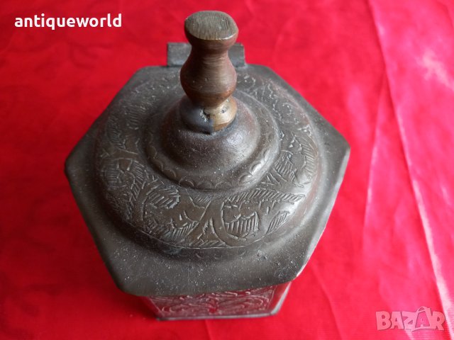 Старинна ОСМАНСКА Бронзова Кутия 19 Век., снимка 3 - Антикварни и старинни предмети - 44414046