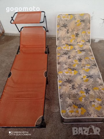 Шезлонг, сгъваем туристически походно легло с матрак за BIG BOY, снимка 4 - Къмпинг мебели - 37851875