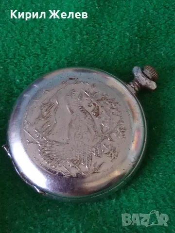 МОЛНИЯ с ГЛУХАР СТАР СЪВЕТСКИ ДЖОБЕН ЧАСОВНИК МЕХАНИЧЕН с КАПАК 21559, снимка 18 - Джобни - 32703243