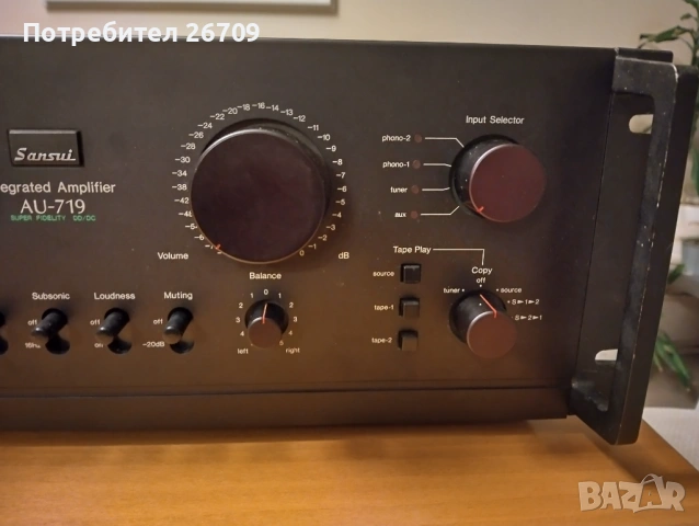 Sansui AU 719, снимка 6 - Ресийвъри, усилватели, смесителни пултове - 53193747