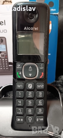 Безжичен DECT телефон Alcatel F860 Duo, снимка 4 - Други - 52432292